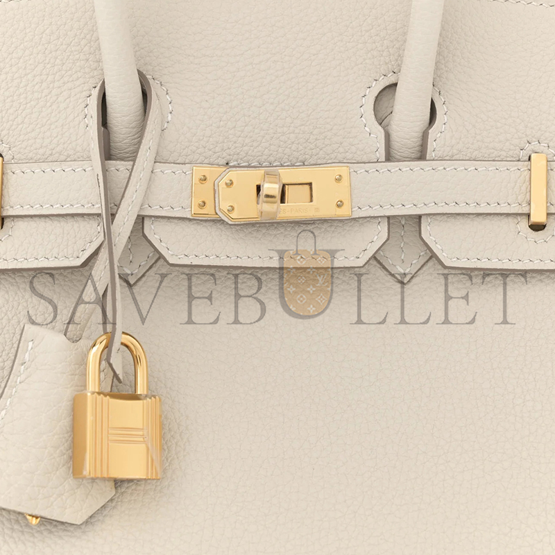 HERMES MASTER BIRKIN 25 RETOURNE TOGO CRAIE GOLD HARDWARE H041344CC10 (25*20*13cm)